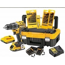 DeWALT DCK791D2T-QW Akku-Bohrschrauber 18V, 2x2Ah, mit 71-tlg.Zubehör, TSTAK I Box