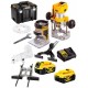 DeWALT DCW604P2-QW Akku-Kombifräse XR (8mm/18V/2x5,0Ah) Tstak