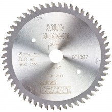 DeWALT DT1087-QZ Sägeblatt 165 x 20 mm, 54Z