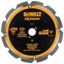 DeWALT DT1474-QZ Faserzement-Sägeblatt 250 x 30 mm 12Z