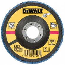DeWALT DT3309 Schleiflamellenschleifscheibe flach schräg 60 G für Metall, 125 mm