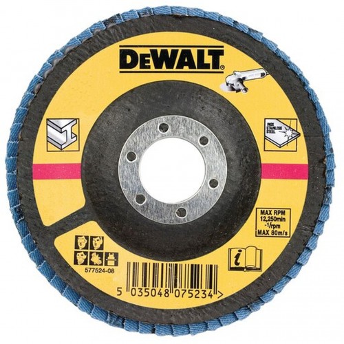 DeWALT DT3310 Fächerschleifscheibe für Metall 125 mm, flach, 80G