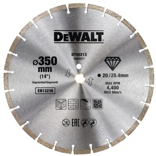 DeWALT DT40213-QZ Diamanttrennscheibe Eco1 Universal 350 x 25,4 mm