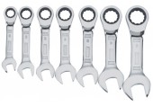 DeWALT DWMT19261-0 7-teiliges Set kurzer Ring-Maulschlüssel mit Ratsche