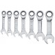DeWALT DWMT19261-0 7-teiliges Set kurzer Ring-Maulschlüssel mit Ratsche