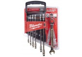 Milwaukee MAX BITE Ratschen-Ringmaulschlüsselsatz - 7-teilig metrisch 4932464993