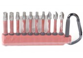 Milwaukee SHOCKWAVE Bit-Set mit Karabiner 10-teilig TX/PZ/PH 4932480941