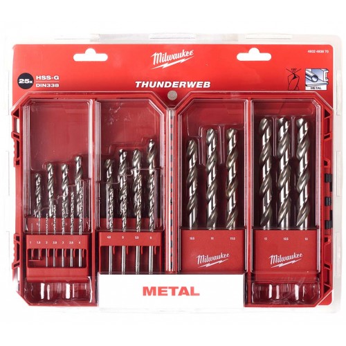 Milwaukee ThunderWeb Metallbohrer-Set 25-teilig 4932493870
