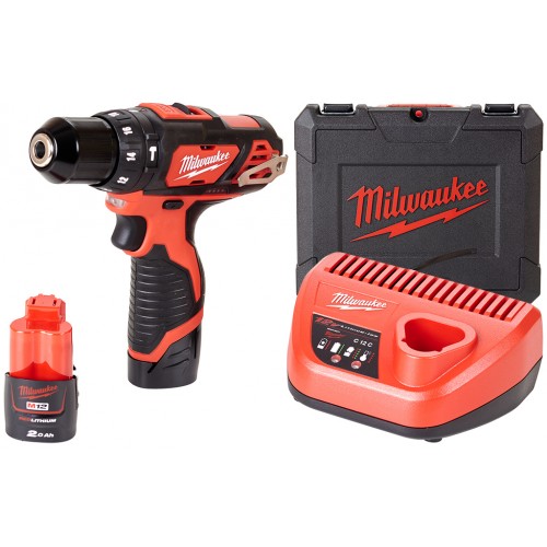 Milwaukee M12 BPD-202C Akku-Kompakt-Schlagbohrschrauber (12V/2x2,0Ah) 4933441940 Milwaukee M12 BPD-202C Akku-Kompakt-Schlagbohrschrauber (12V/2x2,0Ah) 4933441940