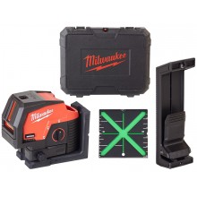 Milwaukee M12 CLLP-301C Kreuzlinienlaser mit Lotfunktion, ohne Akku, Coffer 4933478101