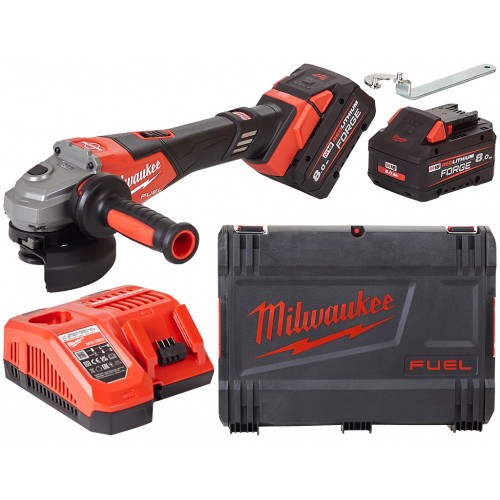 Milwaukee M18 FHSAG125XB2-802X Akku-Winkelschleifer 125mm (18V/2x 8,0Ah/HD BOX) 4933493416 Milwaukee M18 FHSAG125XB2-802X Akku-Winkelschleifer 125mm (18V/2x 8,0Ah/HD BOX) 4933493416
