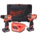 Milwaukee M12 FUEL Starter-Kit M12FPP2X2-402X: M12 FPD2-0 + FCIWF12G3 (2x4,0Ah)