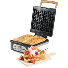 DOMO Waffeleisen 4x7 mit Thermostat, weiß DO9274W