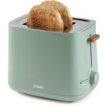 DOMO WOOD YOU Toaster für 2 Scheiben, 1000 W, grün DO973T