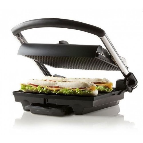 DOMO Panini Grill Edelstahl Kontaktgrill große Grillplatte DO9140G