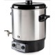 DOMO Einkochautomat, Edelstahl mit LCD - 2 Öffnungen - Edelstahlhahn (27l/2000W) DO42329PC