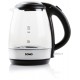 DOMO Wasserkocher schnurlos (1,2Liter / 2200Watt) , Schwarz/Silber DO9218WK