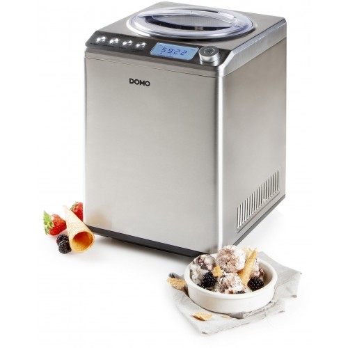 DOMO Eismaschine mit Kompressor 2,5l/250W DO9232I