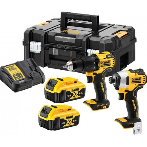 DeWALT DCK2062M2T-QW Combo-set DCD709 + DCF809 (18V, 2 x 4,0Ah) Koffer TSTAK