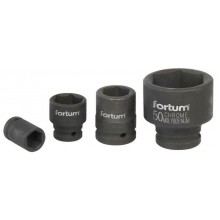 FORTUM Schlagschrauber-Stecknuss, 3/4", 70 mm, Länge 90 mm, CrMoV, 4703070