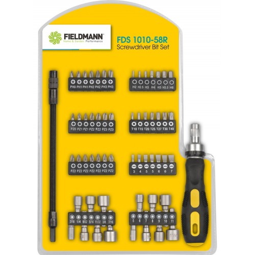 FIELDMANN FDS 1010-58R Bit-Satz mit Schraubendreher 50001184