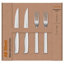 Fiskars All Steel Steakbesteck-Set 24-teilig 1071625