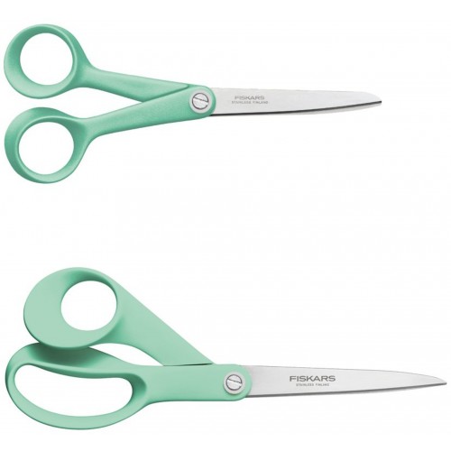 Fiskars Inspiration Mint Scheren-Set (17 cm & 21 cm) 1084006