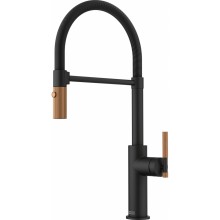 Franke FG 4768.505 MARIS STRIPES SEMI PRO Küchenarmatur, matt schwarz/kupfer 115.0747.680