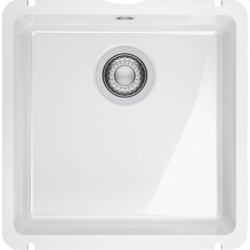Franke KubusX KXK 110-41, Keramikspüle, Weiß 126.0735.128