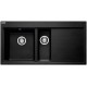 Franke Mythos MTG 651-100 Fragranit DuraKleenPlus Onyx, Becken links, 114.0476.964