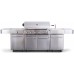 G21 Gasgrill Nevada Grillküche Premium Line, 7 Brenner + freies Druckminderventil 639034