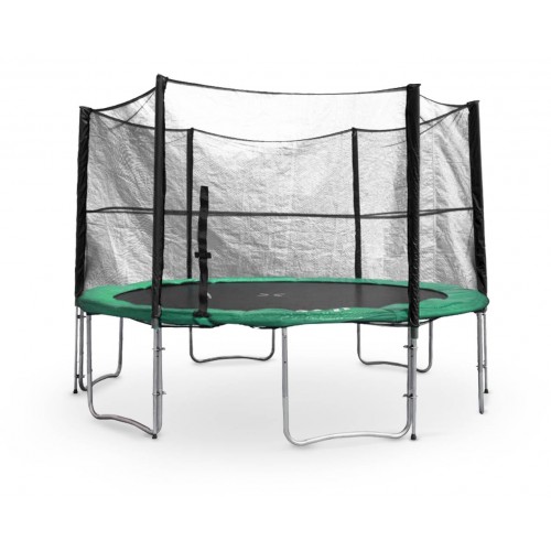 G21 Gartentrampolin mit Sicherheitsnetz 430 cm grün 69042632