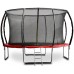 G21 SpaceJump Trampolin, 366 cm, rot, mit Sicherheitsnetz + gratis Leiter 69042690