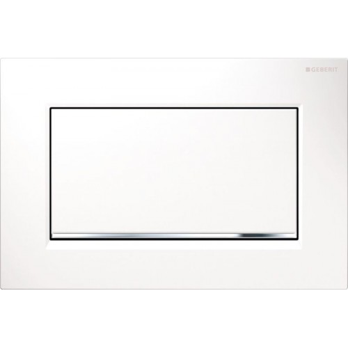 GEBERIT - SIGMA 30 Betätigungsplatte weiß/glanzverchromt/weiß 115.893.KJ.1