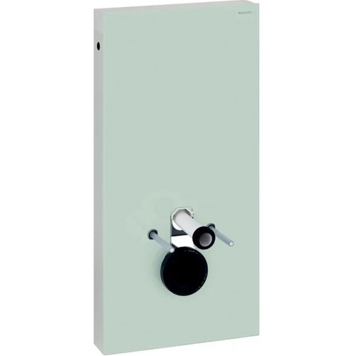 Geberit Monolith Sanitärmodul für Wand-WC, 101 cm, Glas mint / Aluminium 131.022.SL.5