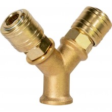 GÜDE Druckluft-Verteiler 3/8" IG 2 Kupplungen IG 41136