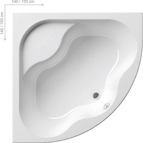 RAVAK GENTIANA Badewanne 140 x 140 snowwhite CF01000000