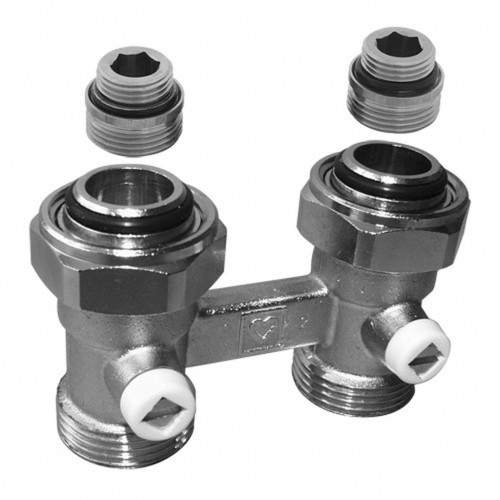 HERZ 3000 Heizkörperanschluss Rp 1/2 - Eckform 3302112