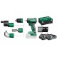 HiKOKI DS18DDQWRZ Akku-Bohrmaschine (2x 2Ah/18V) mit Aufsätzen im HSC II Koffer