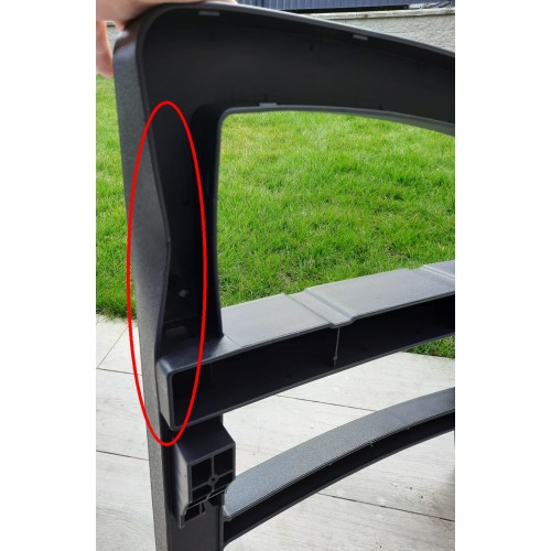 KETER MONTERO 3-Sitzer-Gartenbank 150 x 62 x 89,5 cm, graphit/braungrau 17204596