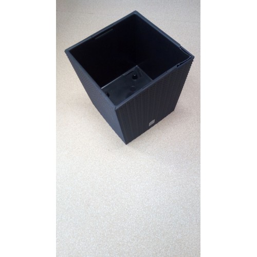B-WARE Blumentopf RATO LOW quadratisch inkl. Einsatz 64l anthrazit DRTS400L