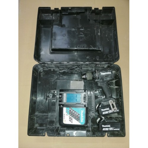 Makita DDF482RFEB Akku-Bohrschrauber Black Edition 2x Li-ion LXT 18V/3,0 Ah, Koffer