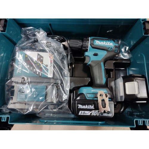 Makita DDF485RFJ Akku-Bohrschrauber Li-ion LXT, 2x 18V/3,0 Ah, Makpac