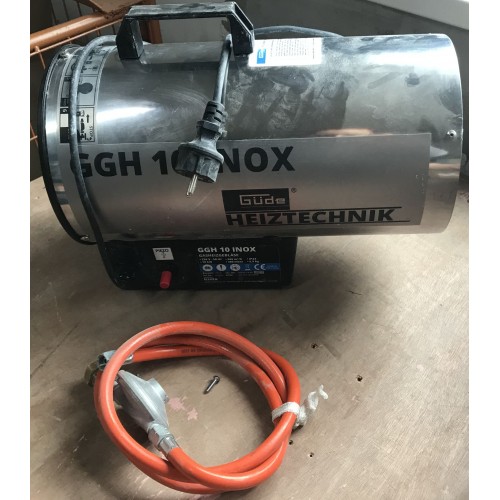 BAZAR GÜDE GGH 10 INOX Gasheizgebläse 85005 Nach Serviceeingriff, Einmal benutzt!