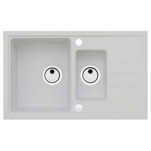 ALVEUS INTERMEZZO 70 Granitspüle, 780 x 480 mm, weiß