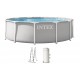 INTEX PRISM FRAME Rundpool 366 × 99 cm mit Kartuschenfilteranlage 220–240V 26716ND