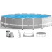 INTEX PRISM FRAME Rundpool 549 × 122 cm mit Kartuschenfilteranlage 12V 26732GN