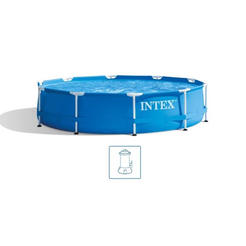 INTEX METAL FRAME Pool 305 × 76 cm mit Filteranlage 12V 28202GN INTEX METAL FRAME Pool 305 × 76 cm mit Filteranlage 12V 28202GN