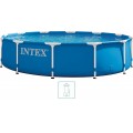 INTEX METAL FRAME Pool 366 x 76 cm mit 220–240-V-Filteranlage 28212NP