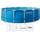 INTEX METAL FRAME Pool 457 x 122 cm mit 12-V-Filteranlage 28242GN